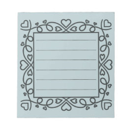 Hearts Border ノートパッド