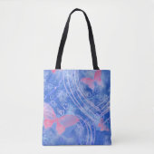 Hearts & Butterfly - All Over Print Tote トートバッグ (正面)