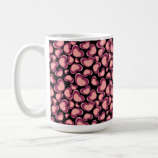 Hearts coffee mug コーヒーマグカップ (左)
