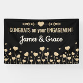 Hearts! Custom Engagement Congrats banner 横断幕 (横)