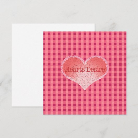 Heart's Desire Art Heart 招待状 (正面/裏面)