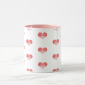 Hearts Desire Inspirational Words Art Heart マグカップ (中央)