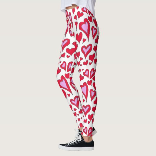 Hearts Drawing Leggings レギンス (左)