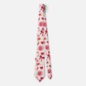 Hearts, Flower and Bows Valentine  ネクタイ (正面)