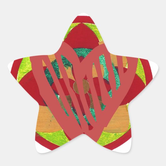 Hearts go home for valentine. 星シール (正面)