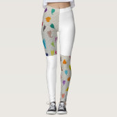 Hearts Half Printed Leggings  レギンス (正面)