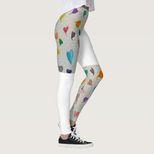 Hearts Half Printed Leggings レギンス (右)