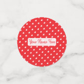 Hearts Happy Valentine’s Day Modern Love Pattern コンフェッティ (スモール正面)