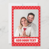 Hearts Happy Valentine’s Day Modern Love Pattern シーズンカード (正面)