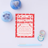 Hearts Happy Valentine’s Day Modern Love Pattern チラシ (シングル)