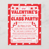 Hearts Happy Valentine’s Day Modern Love Pattern チラシ (正面)