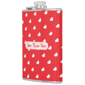 Hearts Happy Valentine’s Day Modern Love Pattern フラスク (左)