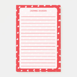 Hearts Happy Valentine’s Day Modern Love Pattern ポストイット