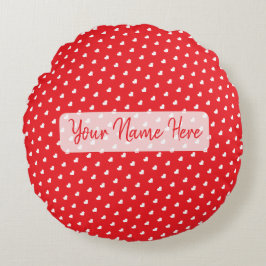 Hearts Happy Valentine’s Day Modern Love Pattern ラウンドクッション