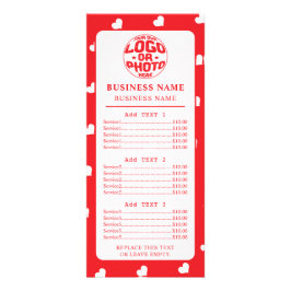 Hearts Happy Valentine’s Day Modern Love Pattern ラックカード