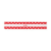 Hearts Happy Valentine’s Day Modern Love Pattern 招待状ベリーバンド (フラット)