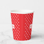 Hearts Happy Valentine’s Day Modern Love Pattern 紙コップ (右)