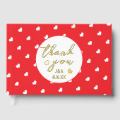 Hearts Happy Valentine's Day Modern Love Pattern ゲストブック (正面)