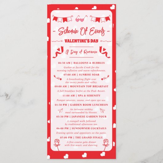 Hearts Happy Valentine's Day Modern Love Pattern プログラム (正面)