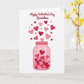 Hearts In A Jar Grandma Card カード (黄色い花)