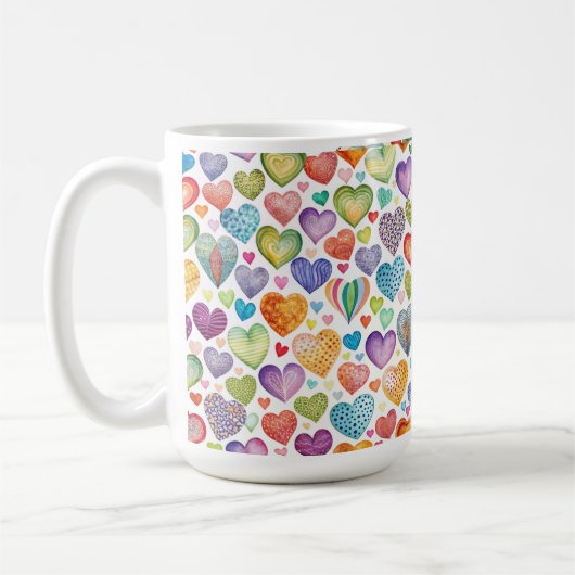 Hearts in the Morning Collection Design コーヒーマグカップ (左)