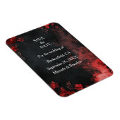 Hearts in the sand destination beach wedding table マグネット (右側)