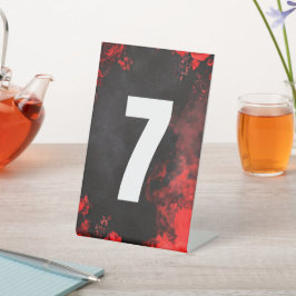 Hearts in the sand destination beach wedding table 台座サイン