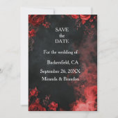 Hearts in the sand destination beach wedding table 招待状 (正面)