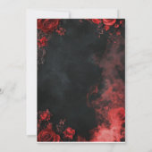 Hearts in the sand destination beach wedding table 招待状 (裏面)