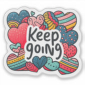 Hearts Inspire Resilience and Motivation シール (正面)