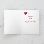 Hearts & Kisses from Kids with Raccoon Valentine シーズンカード (内部)