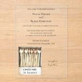 Hearts Match Made in Heaven Wedding   アクリル招待状 (正面)