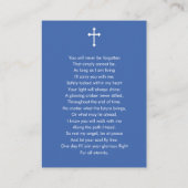 Hearts Memorial Photo Funeral Card 名刺 (裏面)