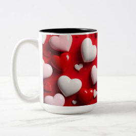 hearts mug ツートーンマグカップ