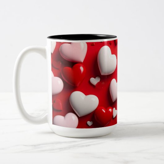 hearts mug ツートーンマグカップ (左)