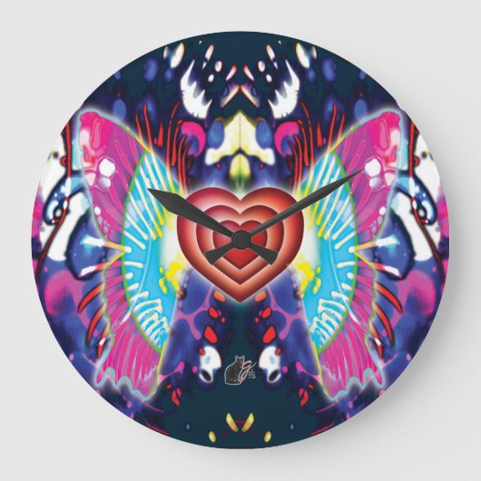 Hearts Of Glys ラージ壁時計 (正面)