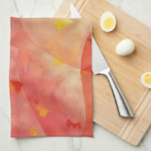 Hearts of Love Abstract Artsy Kitchen Towel キッチンタオル (四つ折り)