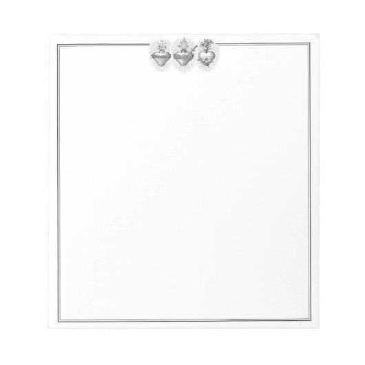 Hearts of the Holy Family Border JMJ Notepad ノートパッド (正面)