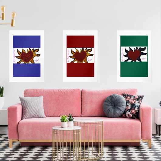 Hearts on Fire Poster (リビング)