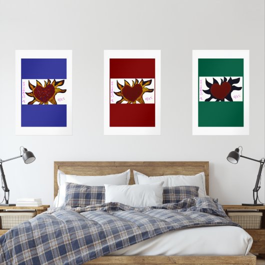 Hearts on Fire Poster (寝室)