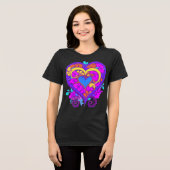 Hearts on Hearts トライブレンドＴシャツ (正面全面)