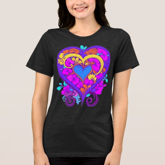 Hearts on Hearts トライブレンドＴシャツ (正面)