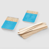 Hearts on the Beach ウェディングセレモニープログラム ハンドファン (組立なし)