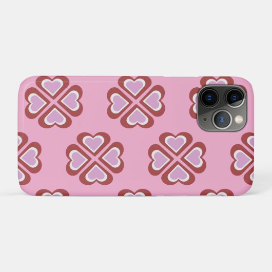 Hearts pattern Case-Mate iPhoneケース (裏面(横))