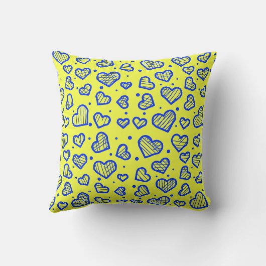 Hearts Pattern - Valentine's Day Inspired クッション (裏面)