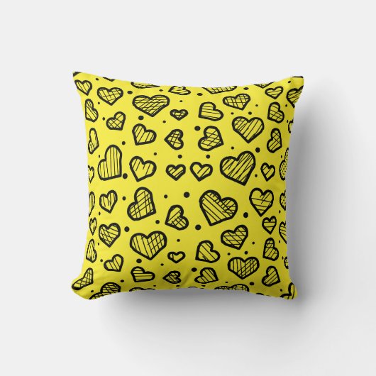 Hearts Pattern - Valentine's Day Inspired  クッション (正面)