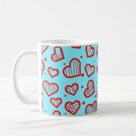 Hearts Pattern - Valentine's Day Inspired コーヒーマグカップ