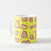 Hearts Pattern - Valentine's Day Inspired コーヒーマグカップ (正面左)