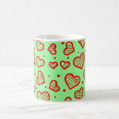 Hearts Pattern - Valentine's Day Inspired コーヒーマグカップ (中央)