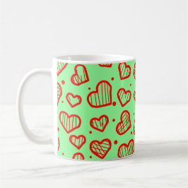 Hearts Pattern - Valentine's Day Inspired コーヒーマグカップ